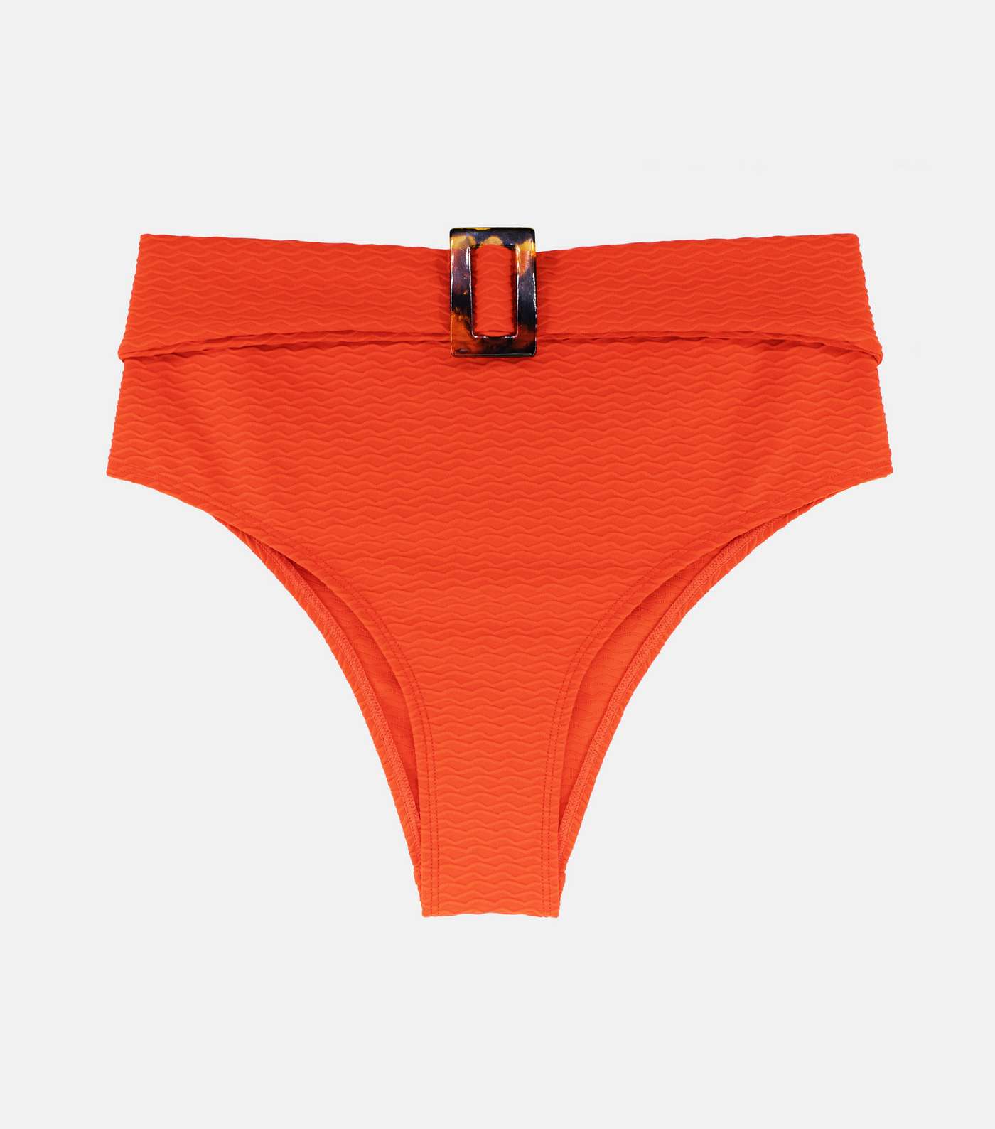 Dorina Bright Orange High Waist High Leg Buckle Bikini Bottoms Image 5