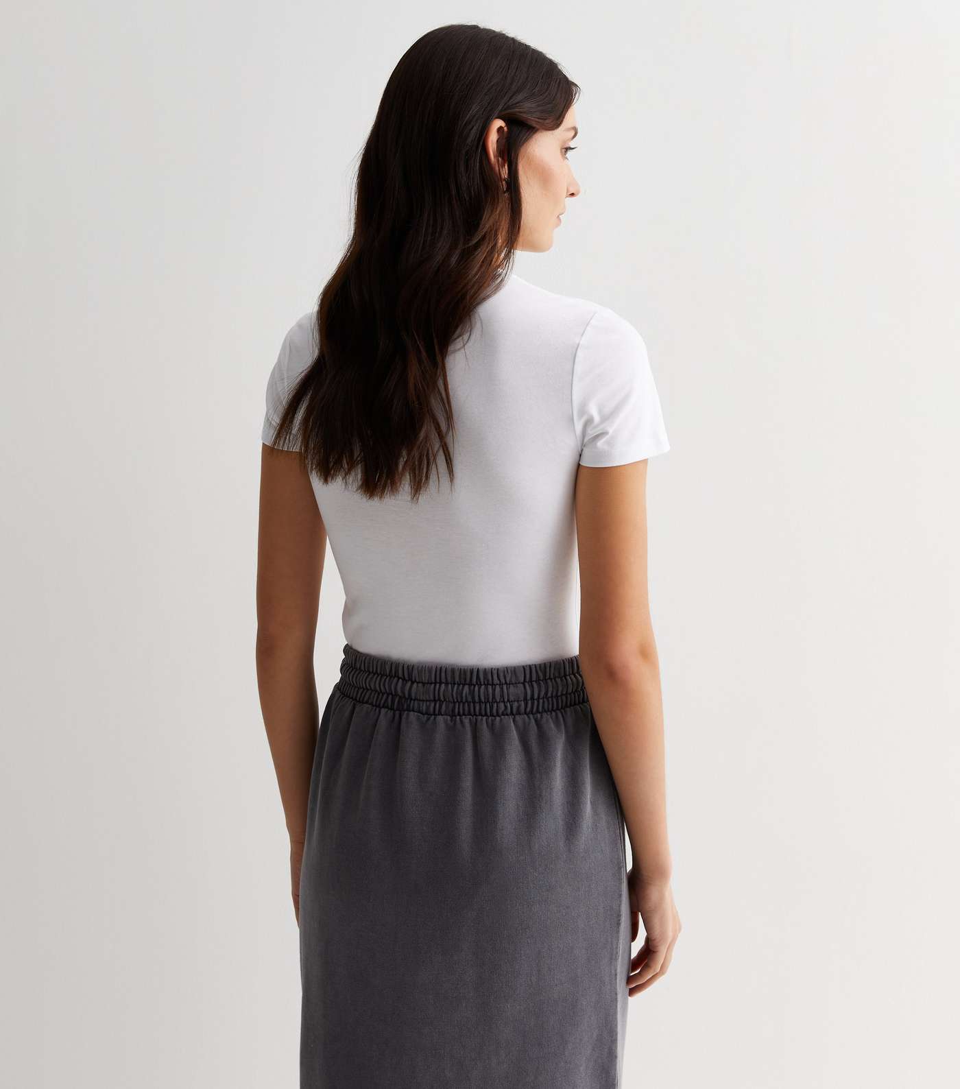 White Short Sleeve Bodysuit Image 4