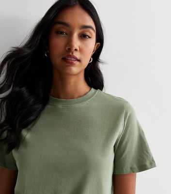 Khaki Crew Neck T-Shirt
