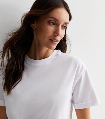 White Jersey Boxy T-Shirt