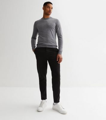 Black store tapered chinos