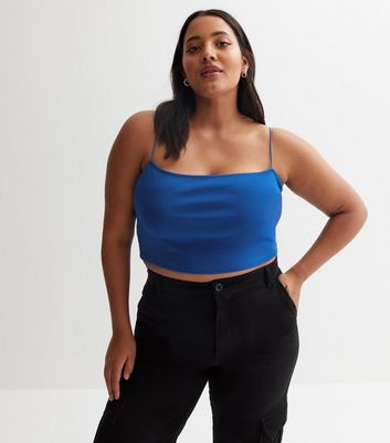 royal blue strappy top