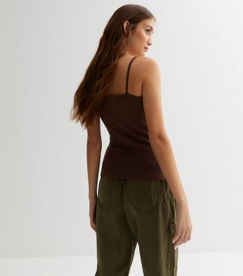 Dark store brown camisole