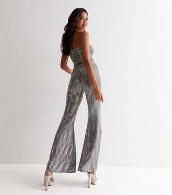 Sequin Trousers Silver  NAKD