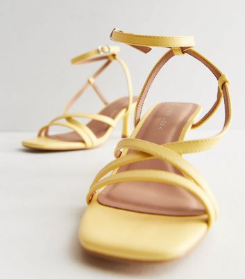 Womens yellow clearance leather sandals