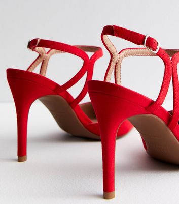 New look red sales high heels