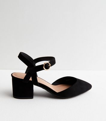 New look black suede hot sale heels