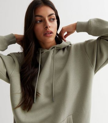 Khaki green 2024 hoodie women's