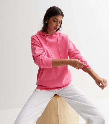 Pink Pocket Front Hoodie New Look