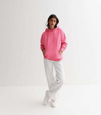 Pink Pocket Front Hoodie New Look