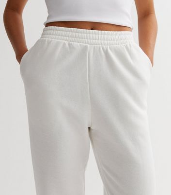 White 2025 jersey joggers