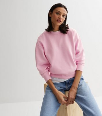 New look pink sweatshirt on sale