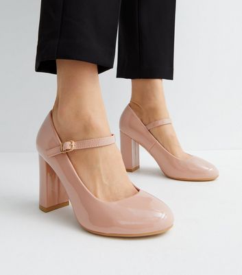 Pale pink shoes wide fit best sale