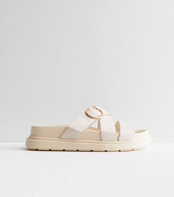 New look white discount sliders