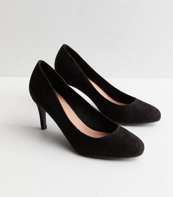 Black court shoes mid heel online