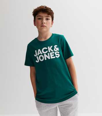 Jack & Jones Junior Turquoise Logo T-Shirt