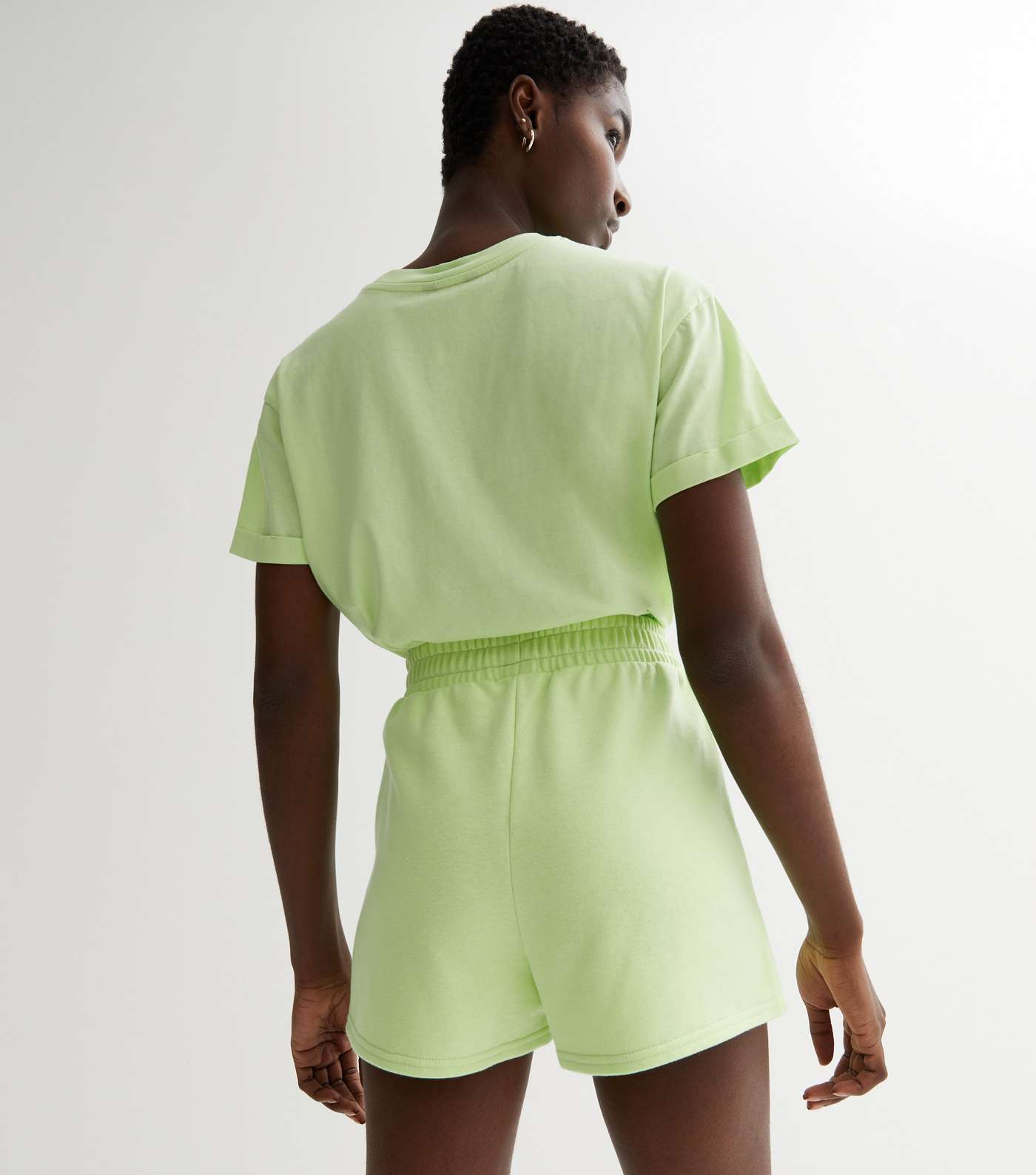 Green Jogger Shorts Image 4