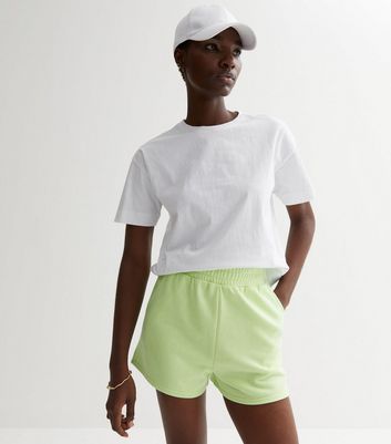 green jogger shorts womens