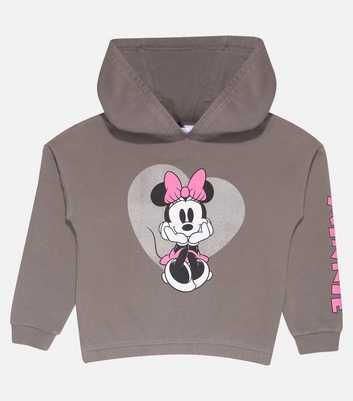 Popgear Grey Disney Minnie Mouse Logo Hoodie