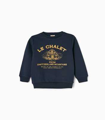 Zippy Navy Le Chalet Logo Sweatshirt