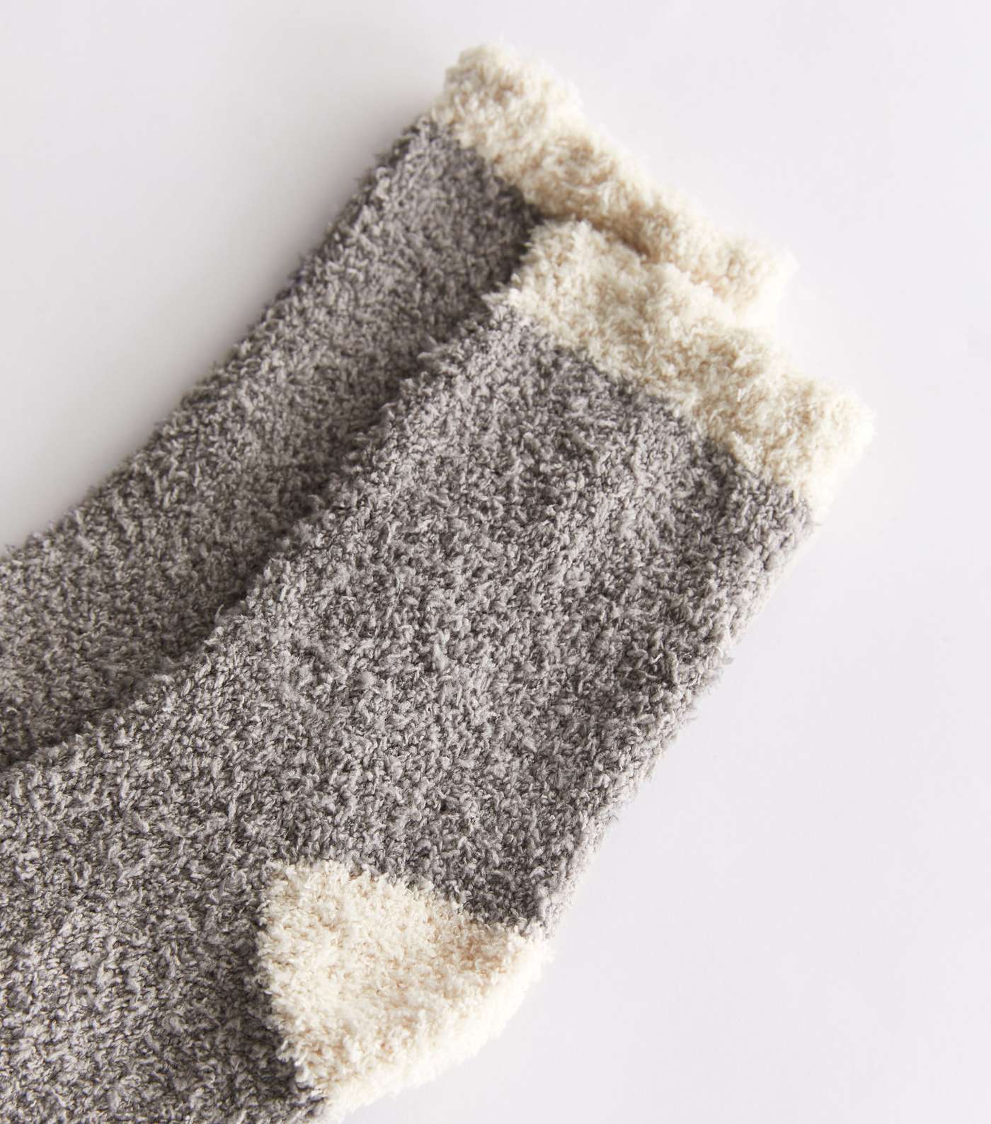 Grey Fluffy Socks Image 2
