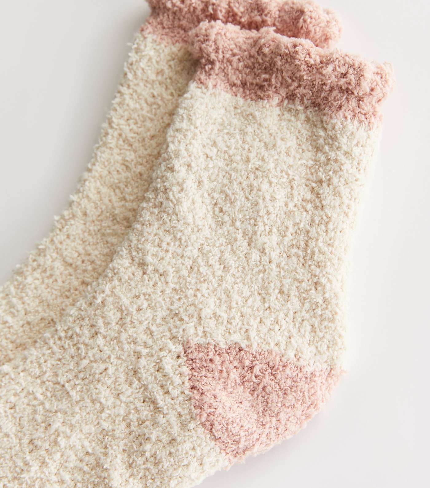 Mid Pink Fluffy Socks Image 2