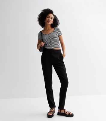 Tall Black Slim Fit Trousers