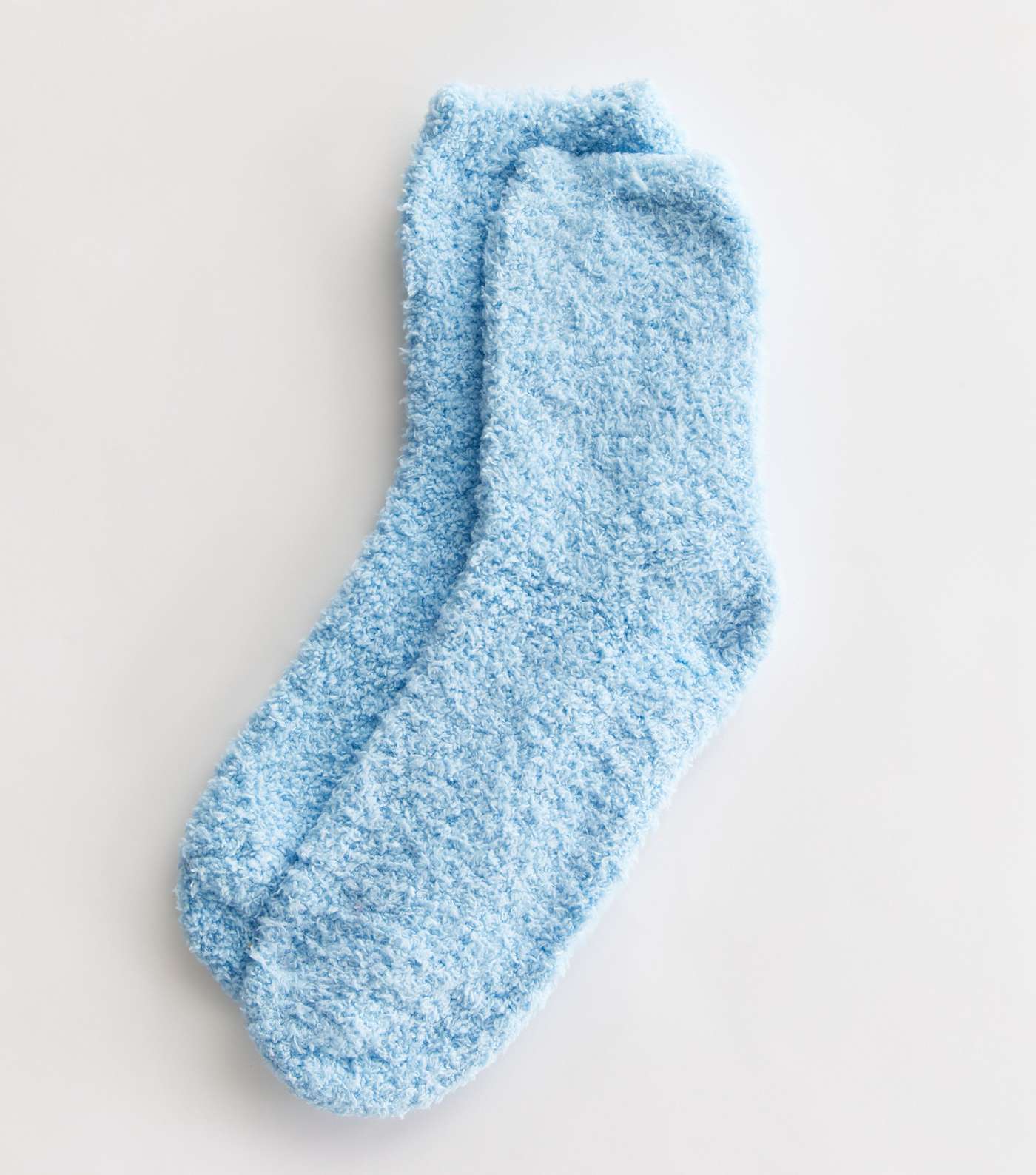 Bright Blue Fluffy Socks