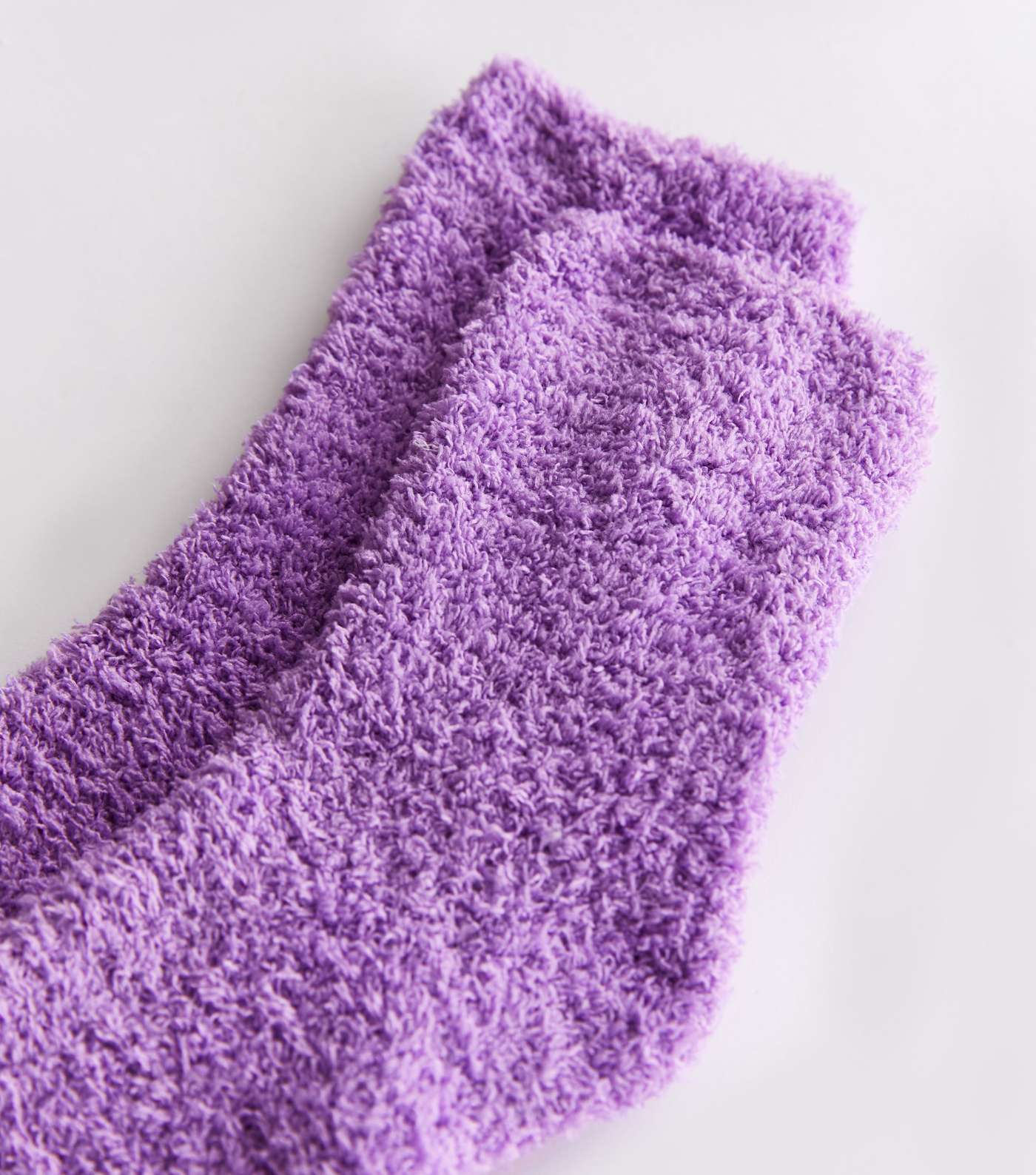 Purple Fluffy Socks Image 2