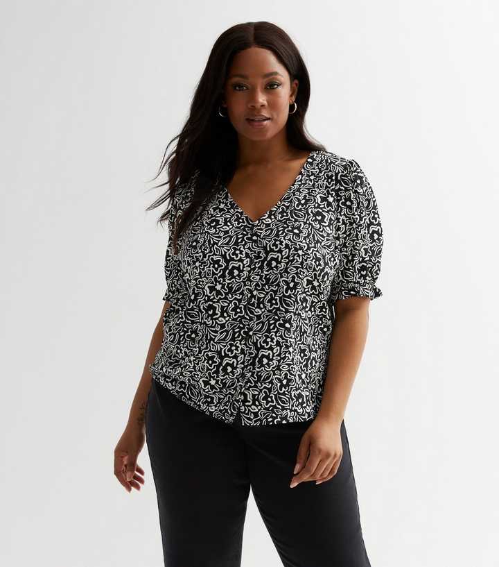 new look polka dot blouse