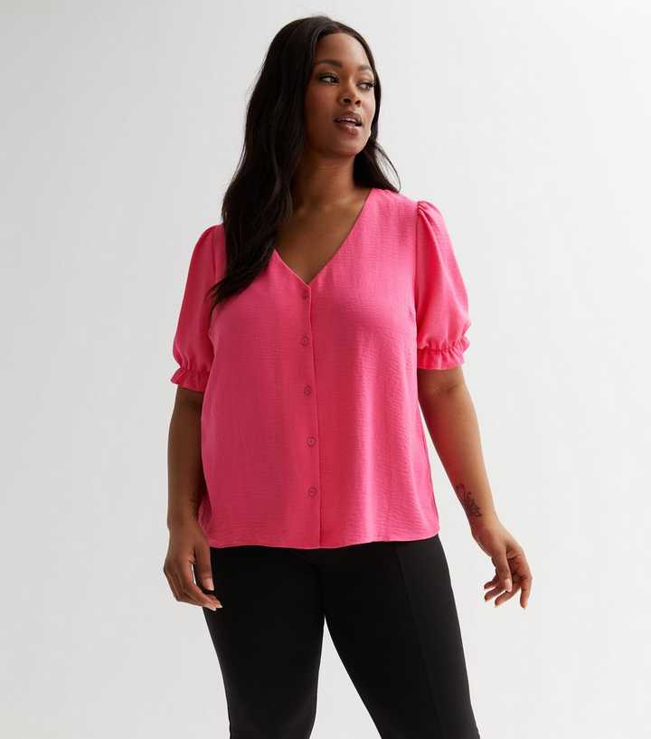 https://media3.newlookassets.com/i/newlook/854370676/womens/clothing/tops/curves-bright-pink-short-frill-sleeve-blouse.jpg?strip=true&qlt=50&w=720