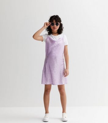 Mauve overall clearance dress