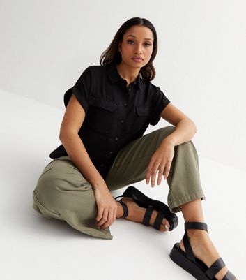 Haut Femme Noir Sans Manches (Sleeveless) Taille Small - Coupe Stretch Sexy - Occasion Très Bon état