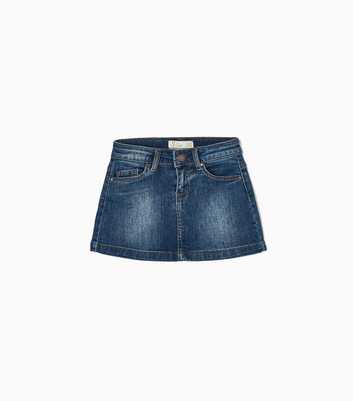 Zippy Blue Denim Skirt