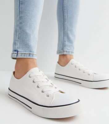 Ladies wide clearance fit canvas shoes