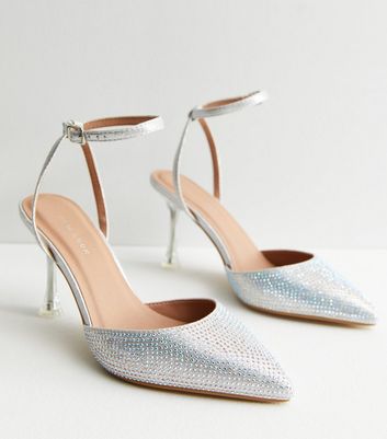 Vera - Made To Order - Silver Glitter Cutout Strappy Sandal - Burju Shoes