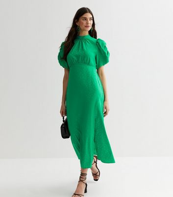 Green 2024 jacquard dress