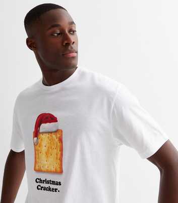 White Logo Christmas Cracker T-Shirt