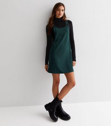 Tu green pinafore store dress