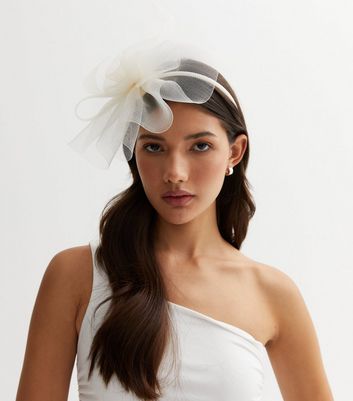 Cream Flower Fascinator Headband