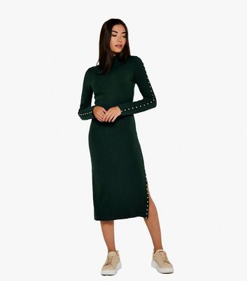 Dress Green Damen Kleidung Kleider Midikleider 