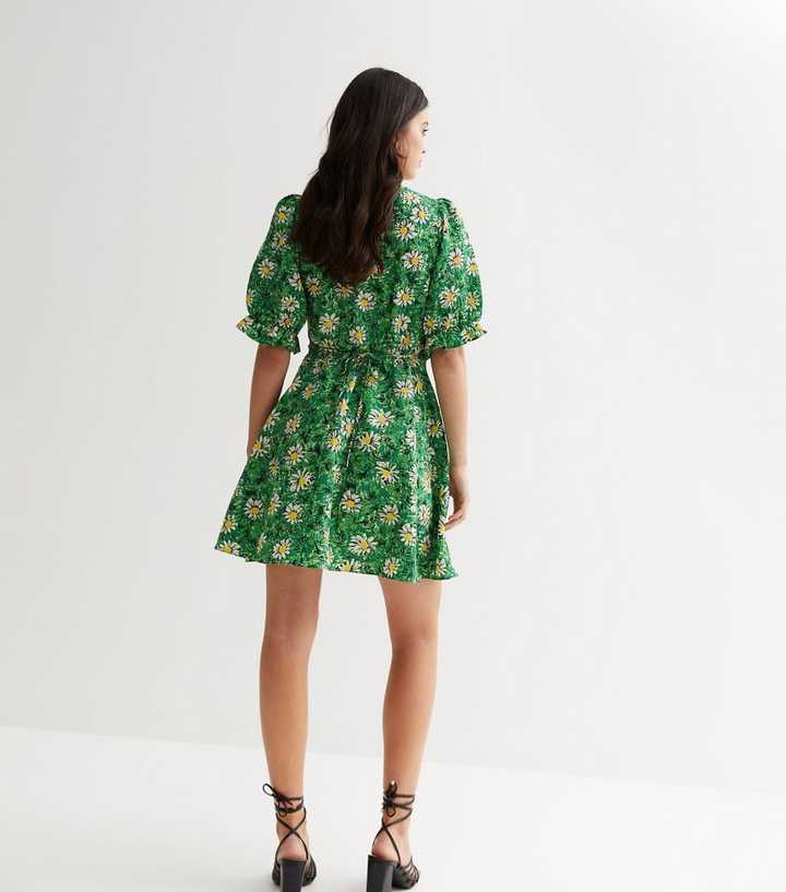 green emerald velvet dress TEA LENGTH SATIN A-LINE DRESS