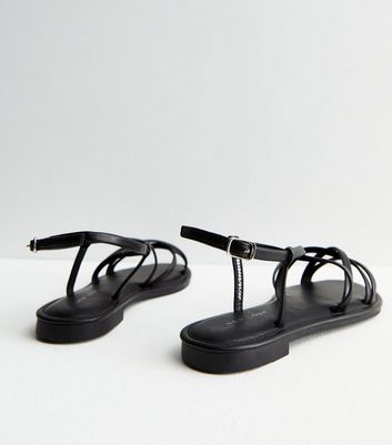 Report black shop flat sandals