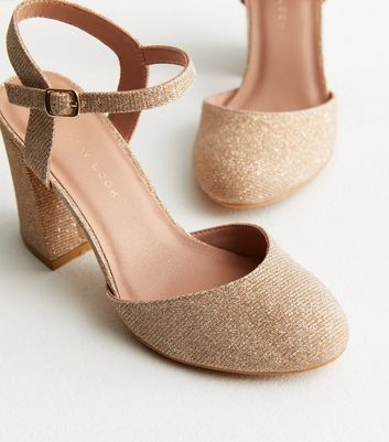 Glitter chunky heel clearance sandal