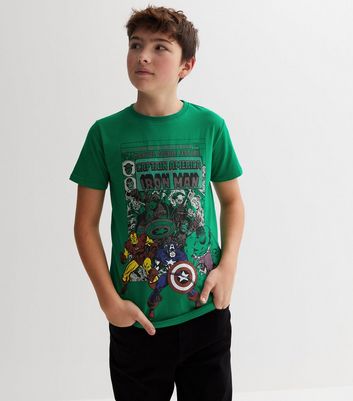 Name It Green Marvel Avengers Logo T-Shirt