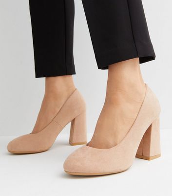 Pink suede court clearance heels