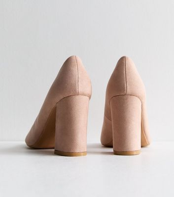 Extra wide store nude shoes