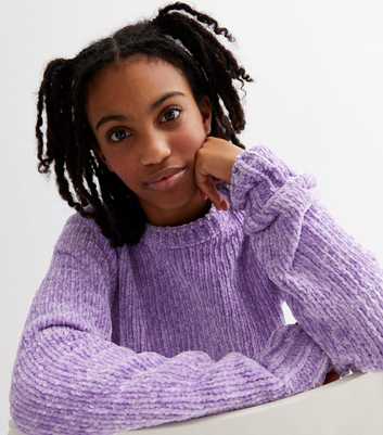 KIDS ONLY Dark Purple Chenille Knit Jumper