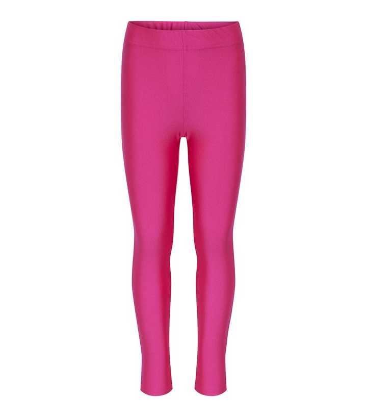 girls hot pink leggings