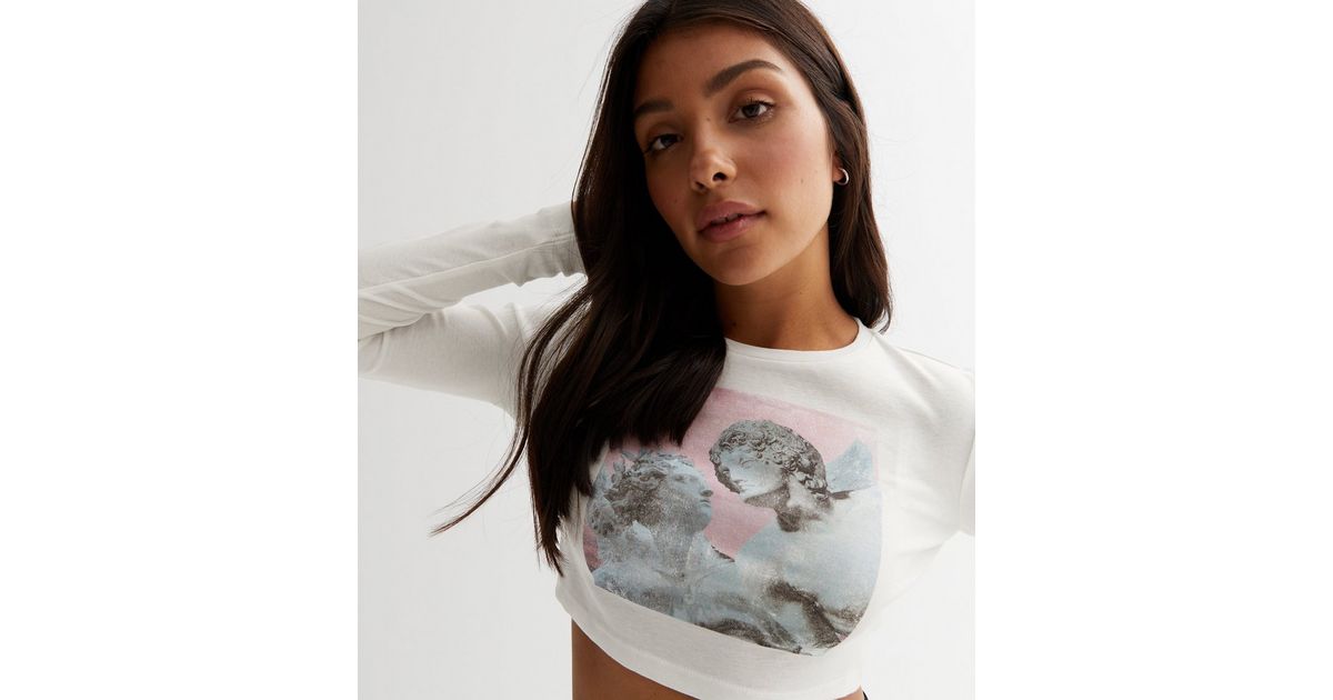 neon t shirt crop top